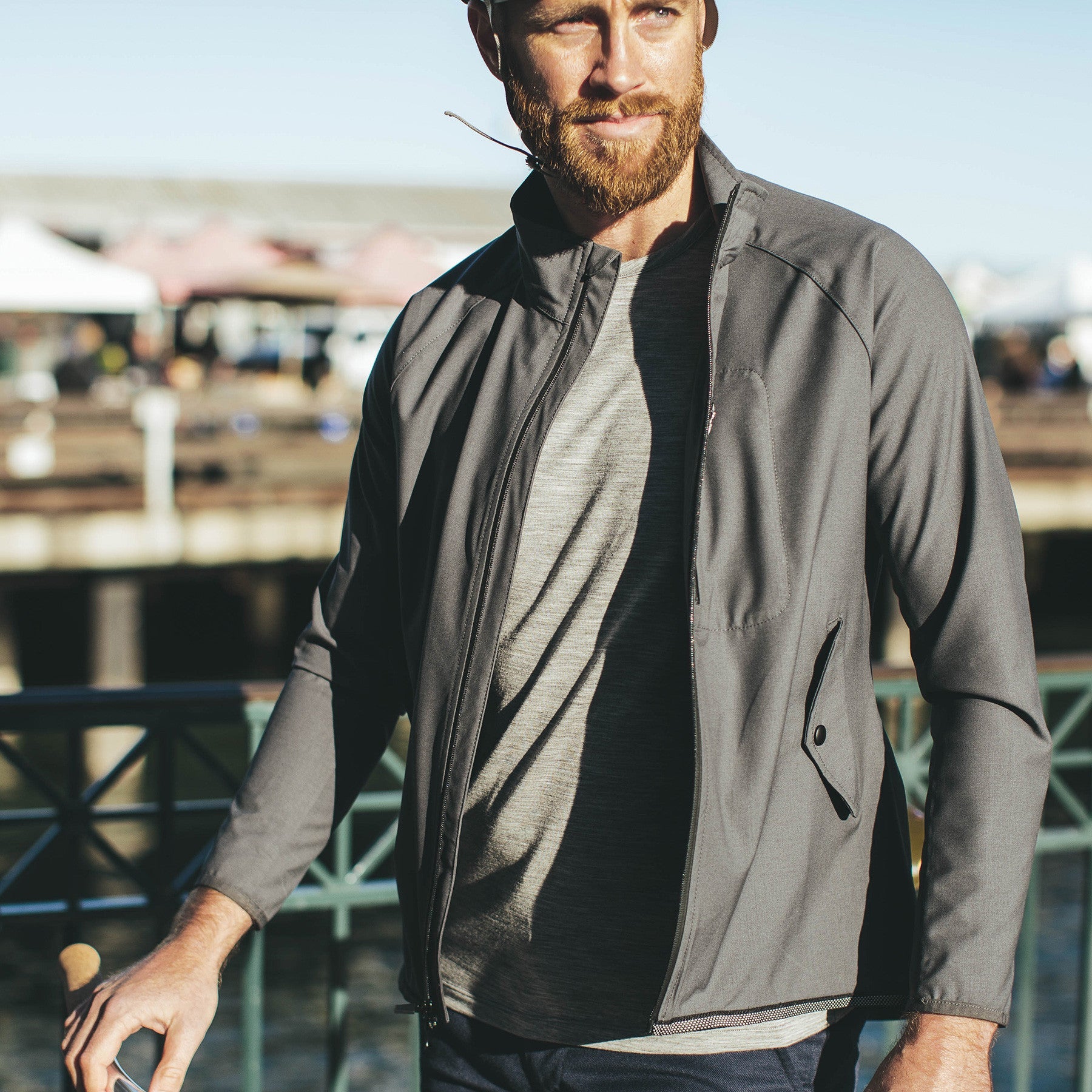 The Alvar Jacket in Steel