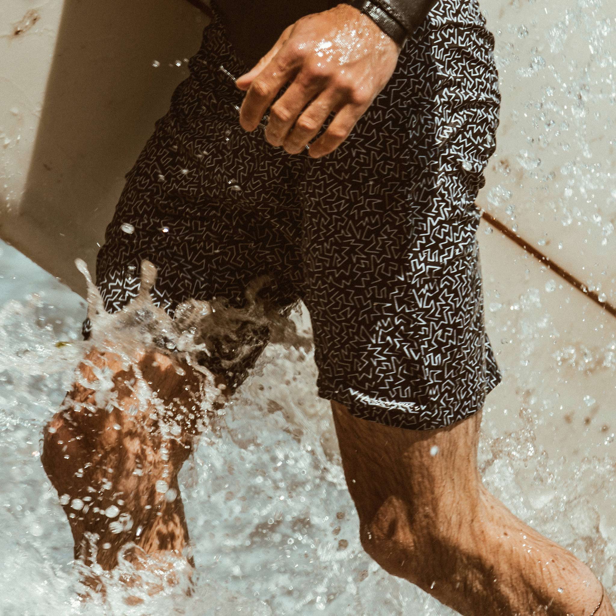 The Boardshort in Black & White Print