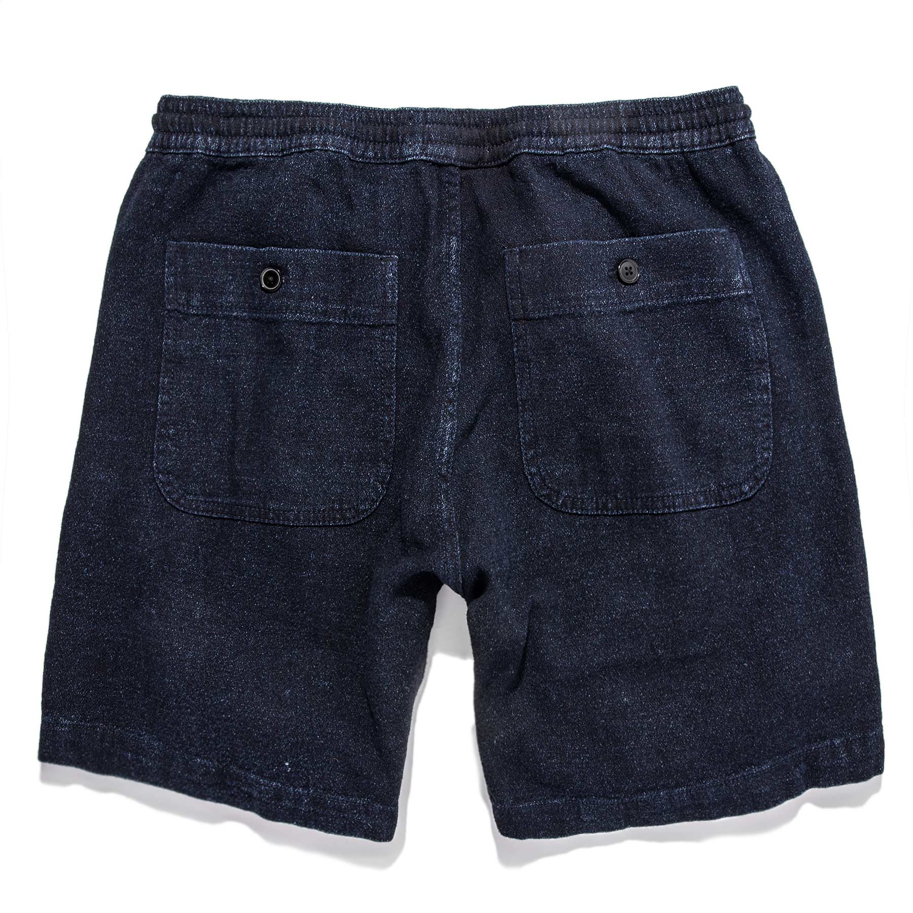 The Après Short in Indigo Crepe