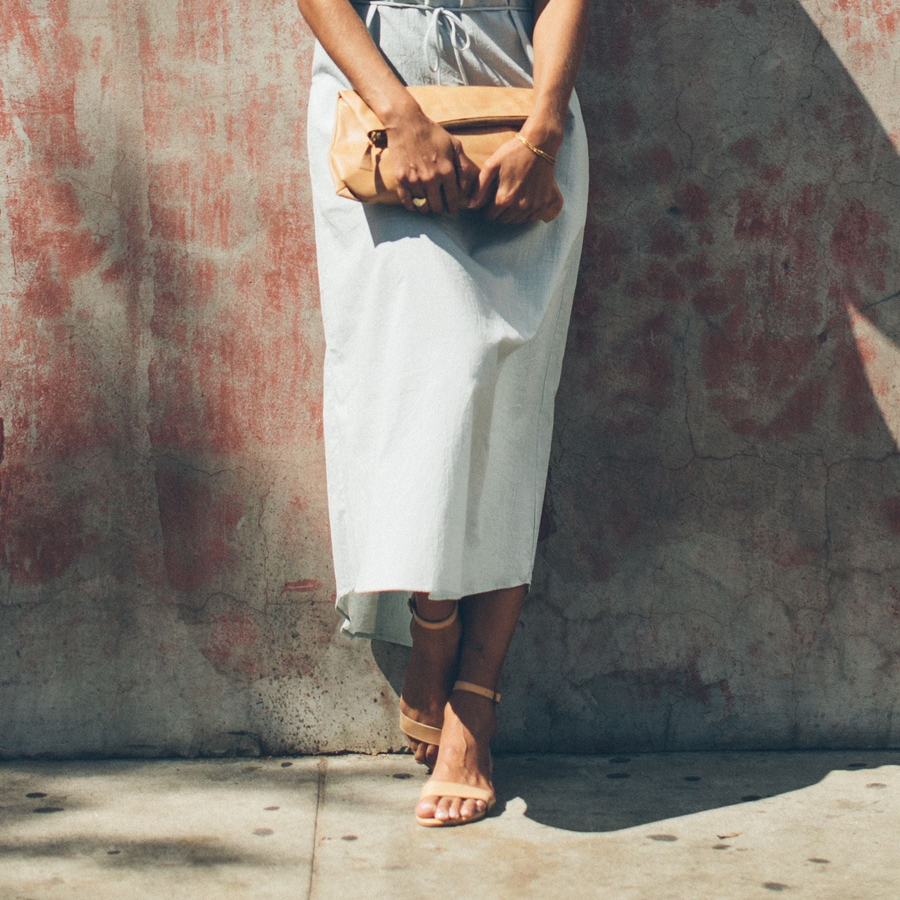 Serena Sandal in Pale Honey