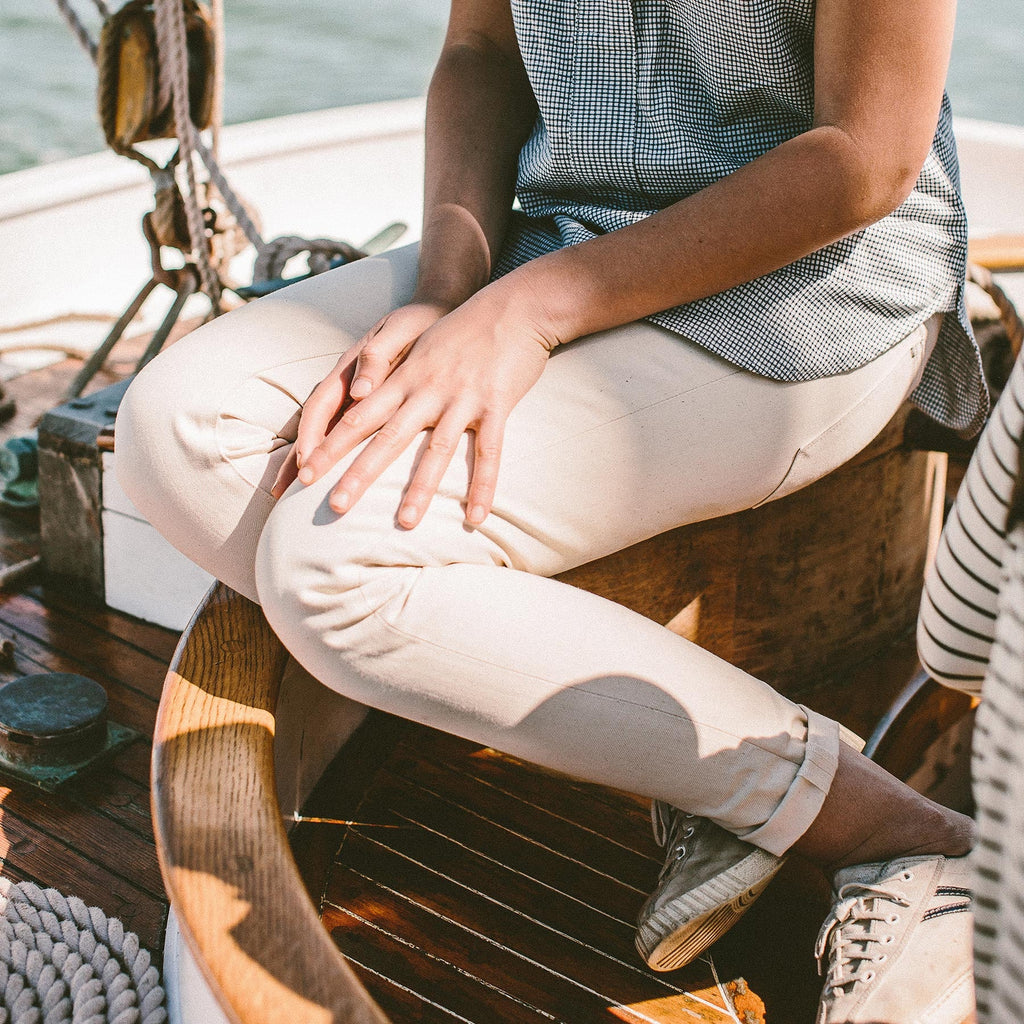 The Adler Jean in Cone Mills Natural