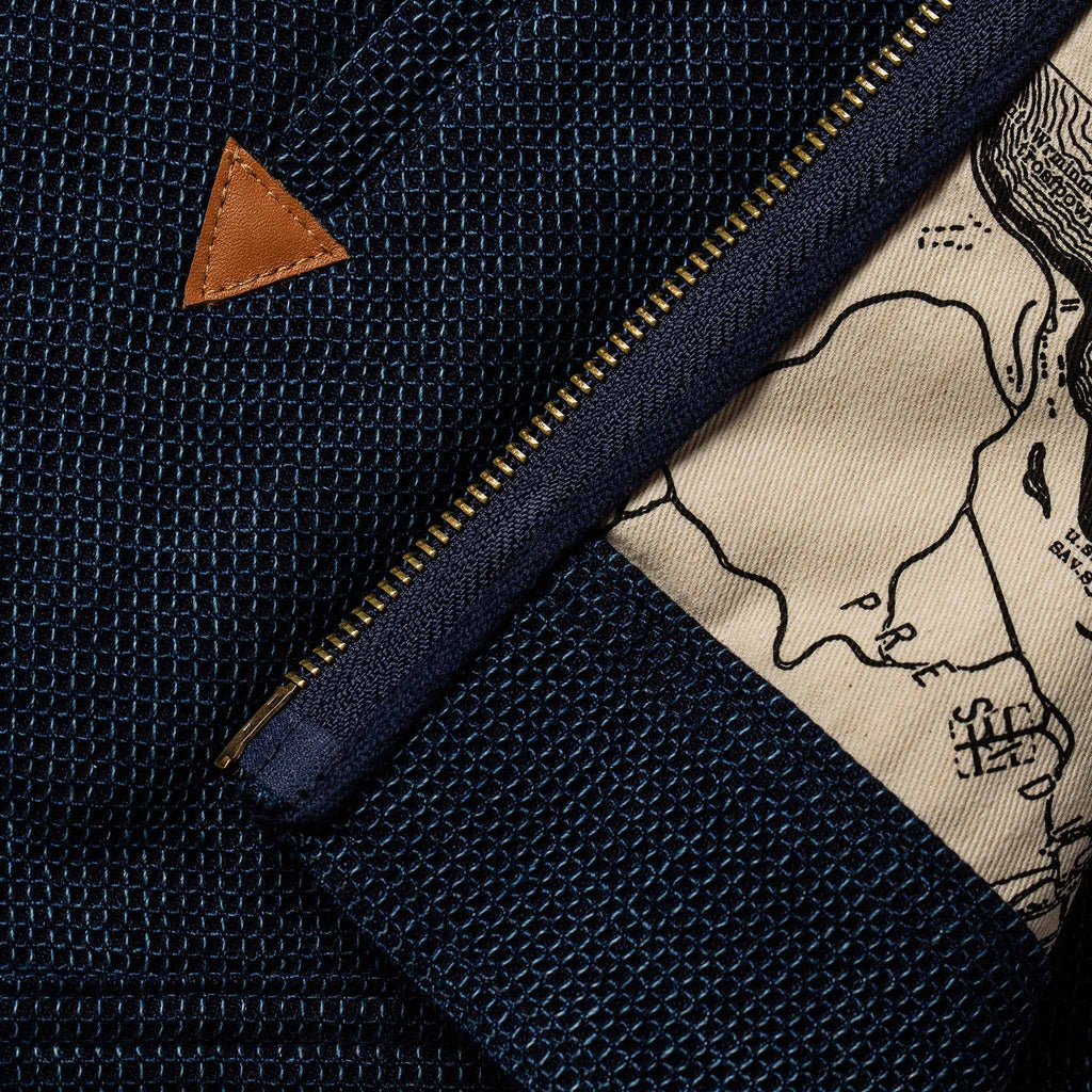 The Après Hoodie in Indigo Waffle